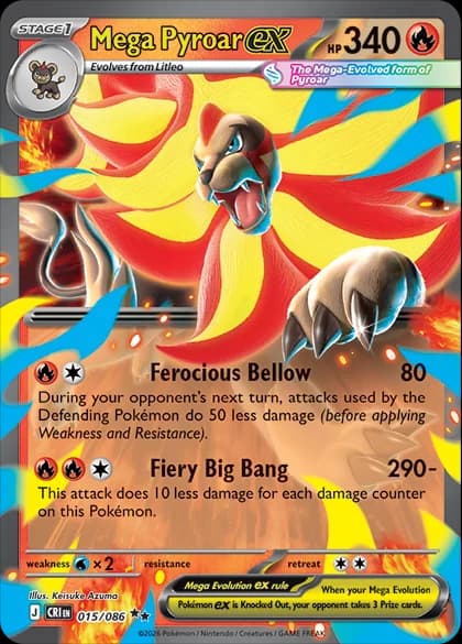 Mega Pyroar ex (ME04 15) – Mega Evolution—Chaos Rising