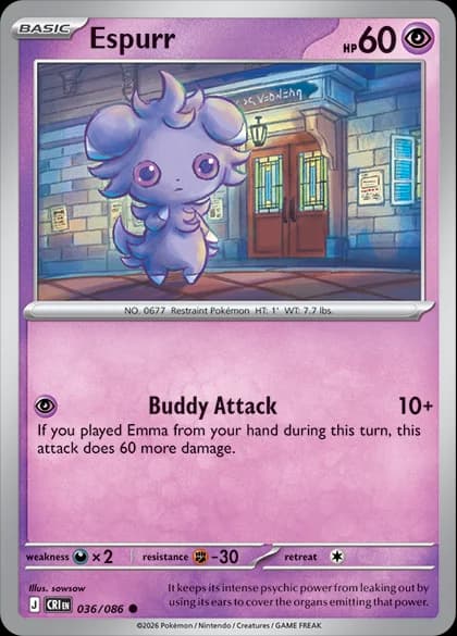Espurr (ME04 36) – Mega Evolution—Chaos Rising
