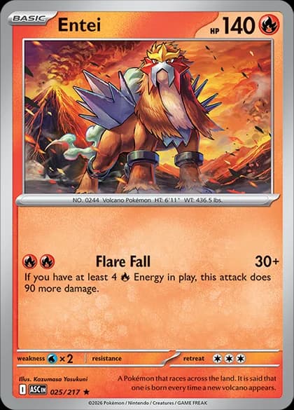 Entei (ME2PT5 25) – Mega Evolution—Ascended Heroes