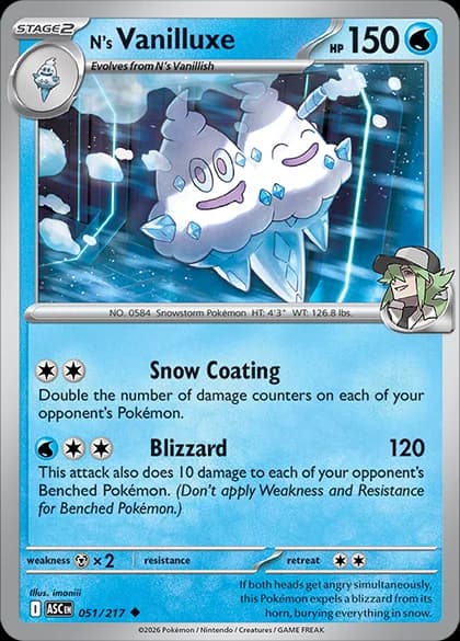 N's Vanilluxe (ME2PT5 51) – Mega Evolution—Ascended Heroes