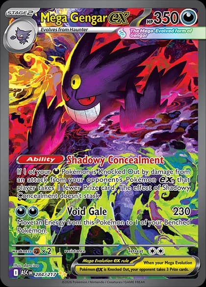 Mega Gengar ex (ME2PT5 284) – Mega Evolution—Ascended Heroes